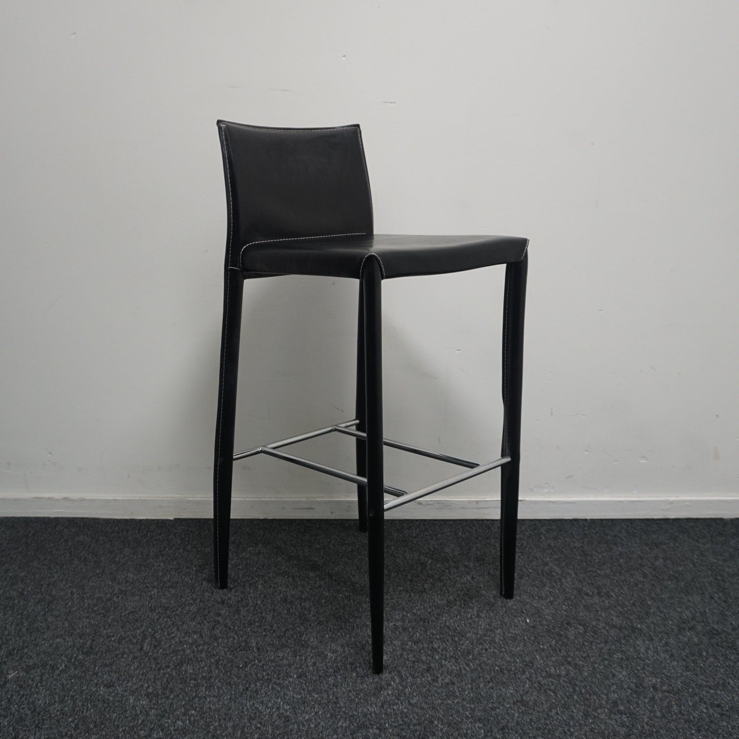 Bontempi Linda Barkruk | Leer | Metaal | Zithoogte 77 cm
