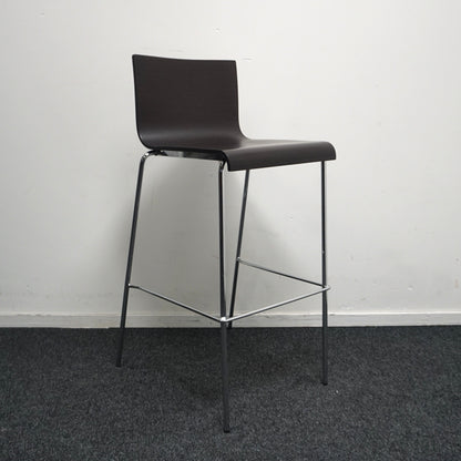 Pedrali Kuadra 1116 Design Barkruk | Hout | Zithoogte 77 cm