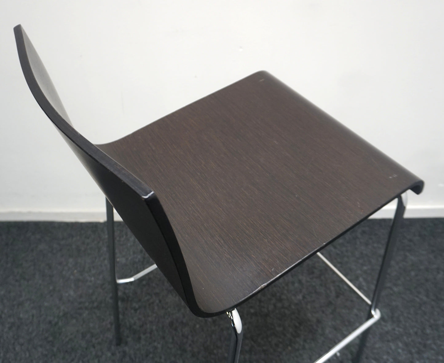 Pedrali Kuadra 1116 Design Barkruk | Hout | Zithoogte 77 cm