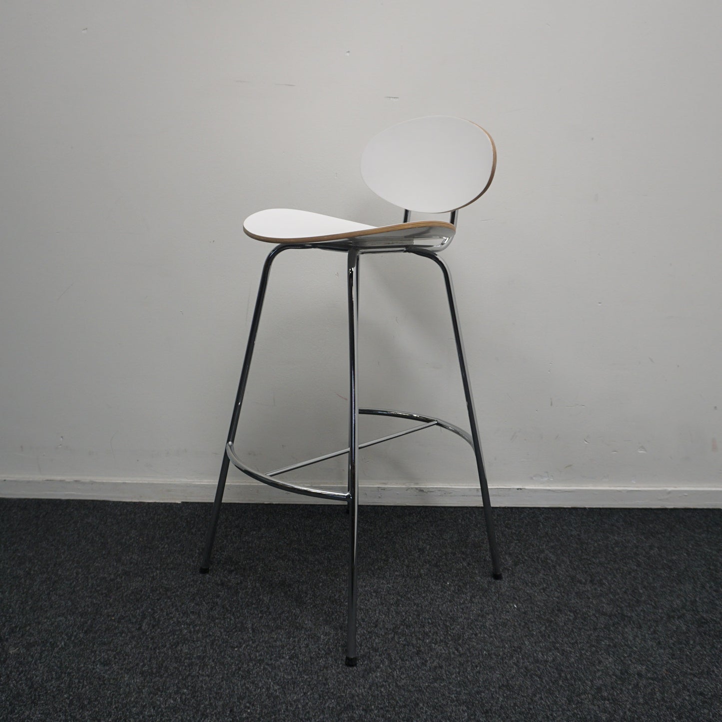Saxon Design Barkrukken | Hout | Wit | Zithoogte 76 cm