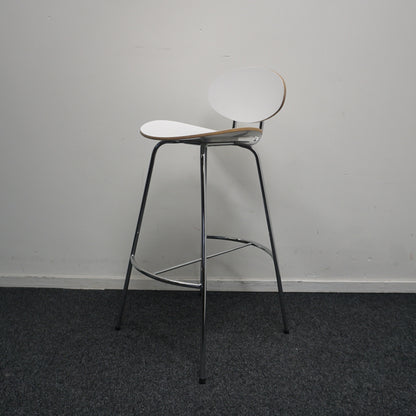 Saxon Design Barkrukken | Hout | Wit | Zithoogte 76 cm