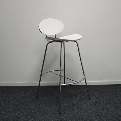 Saxon Design Barkrukken | Hout | Wit | Zithoogte 76 cm