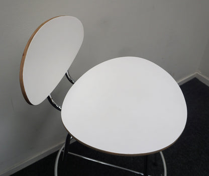 Saxon Design Barkrukken | Hout | Wit | Zithoogte 76 cm