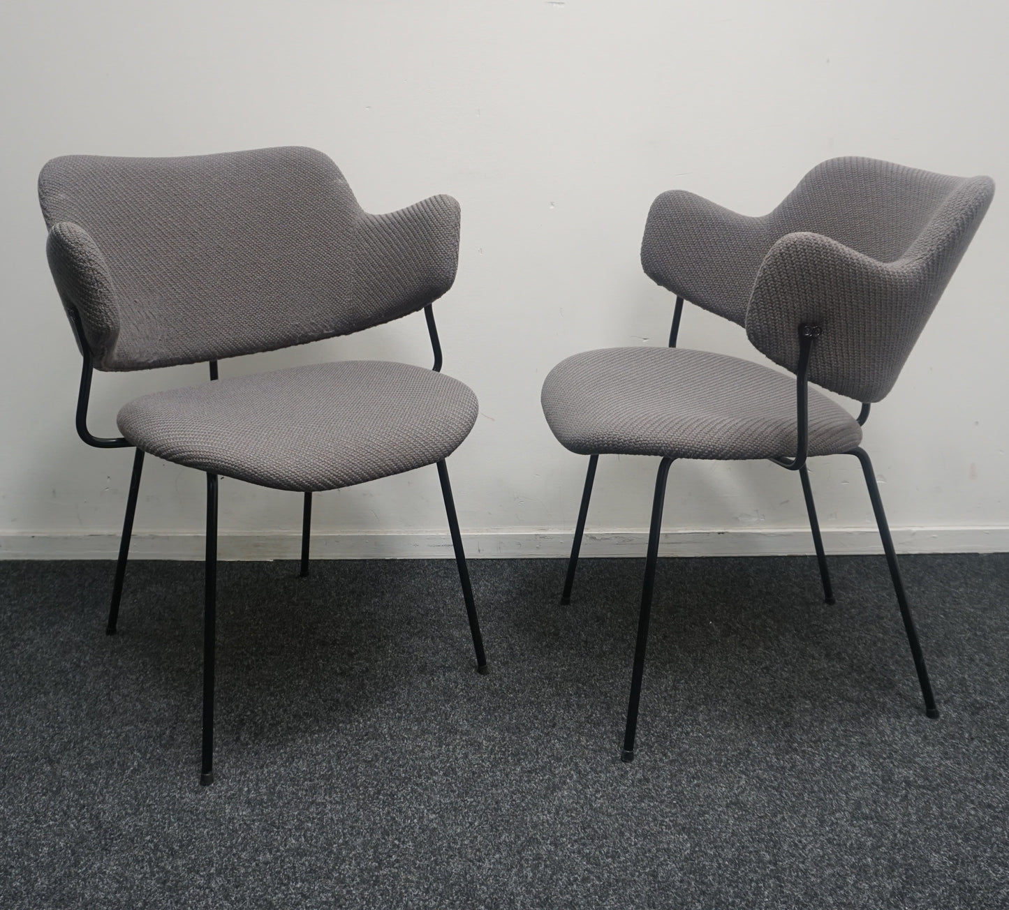Lensvelt Gispen 205 Stoelen | Design Stoelen | Grijze Stof