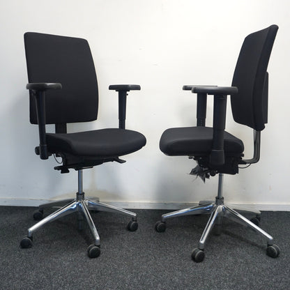 Bureaustoelen 707 CS | NPR - 1813 | Zwart gestoffeerd