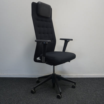 Vitra ID Trim L Bureaustoel | Zwart / Zwart