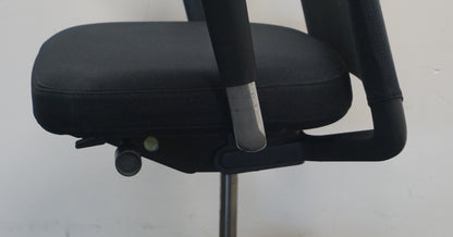Vitra ID Trim L Bureaustoel | Zwart / Zwart