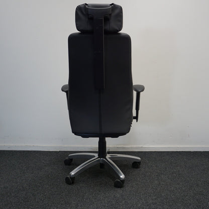 BMA Axia Focus Ergonomische Bureaustoel | Zwart leer