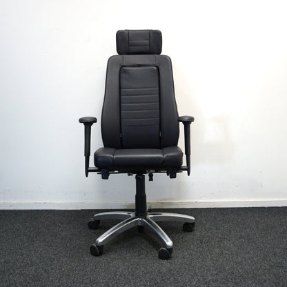 BMA Axia Focus Ergonomische Bureaustoel | Zwart leer