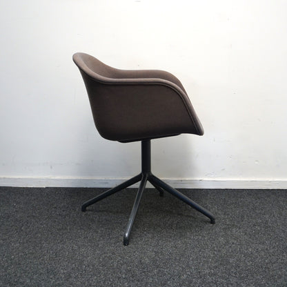 Muuto Fiber Vergaderstoelen | Bruin | Gemêleerd | Draaibaar