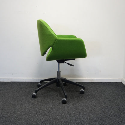 Artifort Gap Bureaustoelen | Vergaderstoelen | Groen | Verrijdbaar