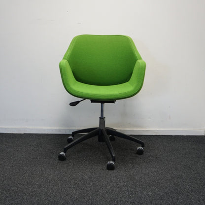 Artifort Gap Bureaustoelen | Vergaderstoelen | Groen | Verrijdbaar