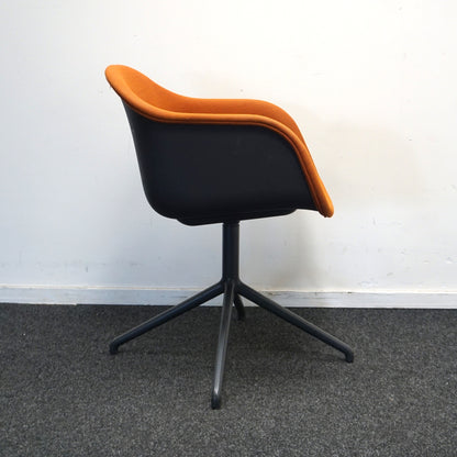 Muuto Fiber Vergaderstoelen | Oranje | Gemêleerd | Draaibaar