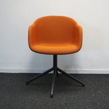 Muuto Fiber Vergaderstoelen | Oranje | Gemêleerd | Draaibaar