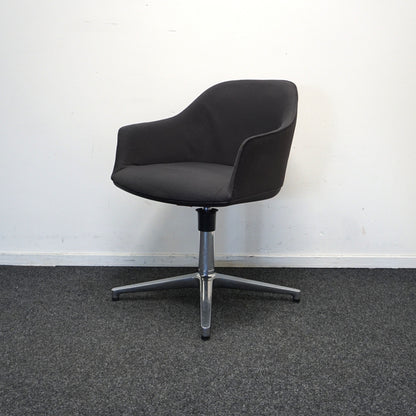 Vitra Softshell Design Stoelen | Vergaderstoel | Antraciet