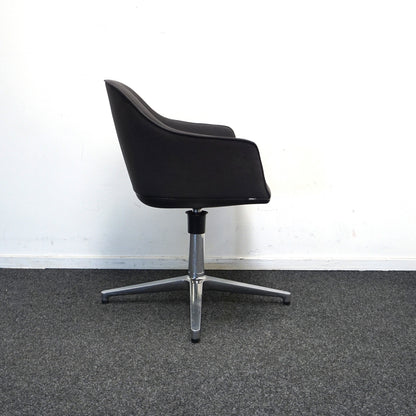 Vitra Softshell Design Stoelen | Vergaderstoel | Antraciet
