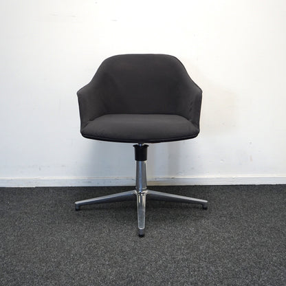 Vitra Softshell Design Stoelen | Vergaderstoel | Antraciet