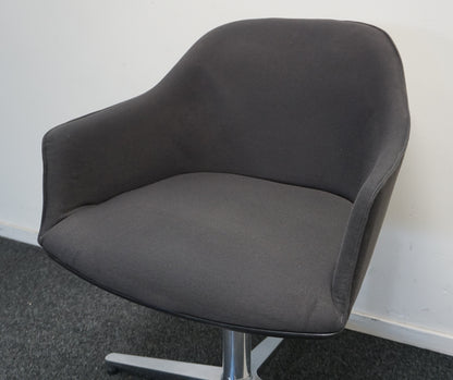 Vitra Softshell Design Stoelen | Vergaderstoel | Antraciet