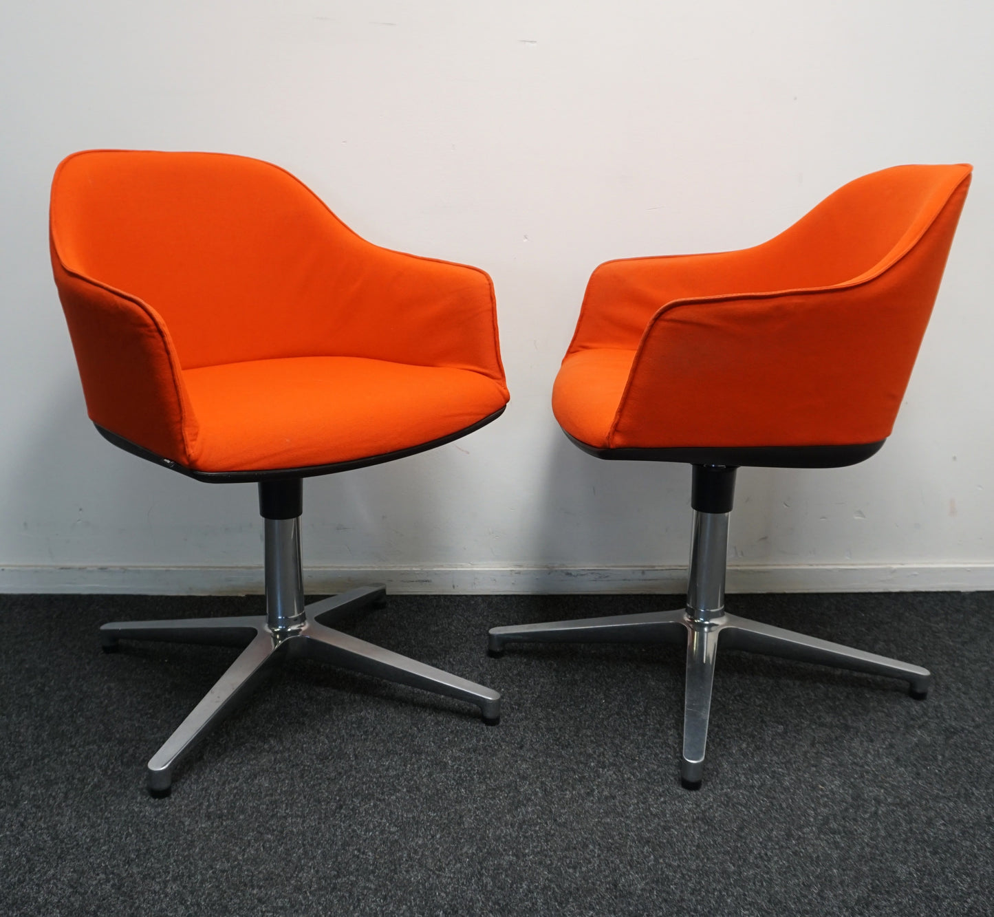 Vitra Softshell Design Stoelen | Vergaderstoel | Oranje