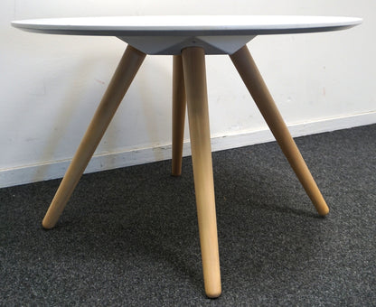 Design Salontafel | Bijzettafel | ø 75 | hoogte 50 cm | Wit