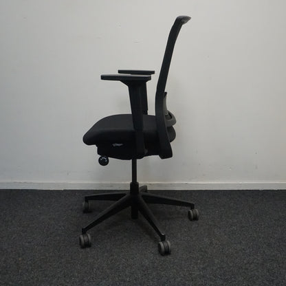 Gispen Zinn Bureaustoel | Nieuw Gestoffeerd | Zwart / Zwart