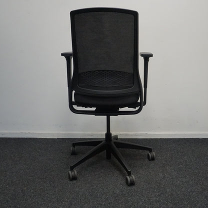 Gispen Zinn Bureaustoel | Nieuw Gestoffeerd | Zwart / Zwart
