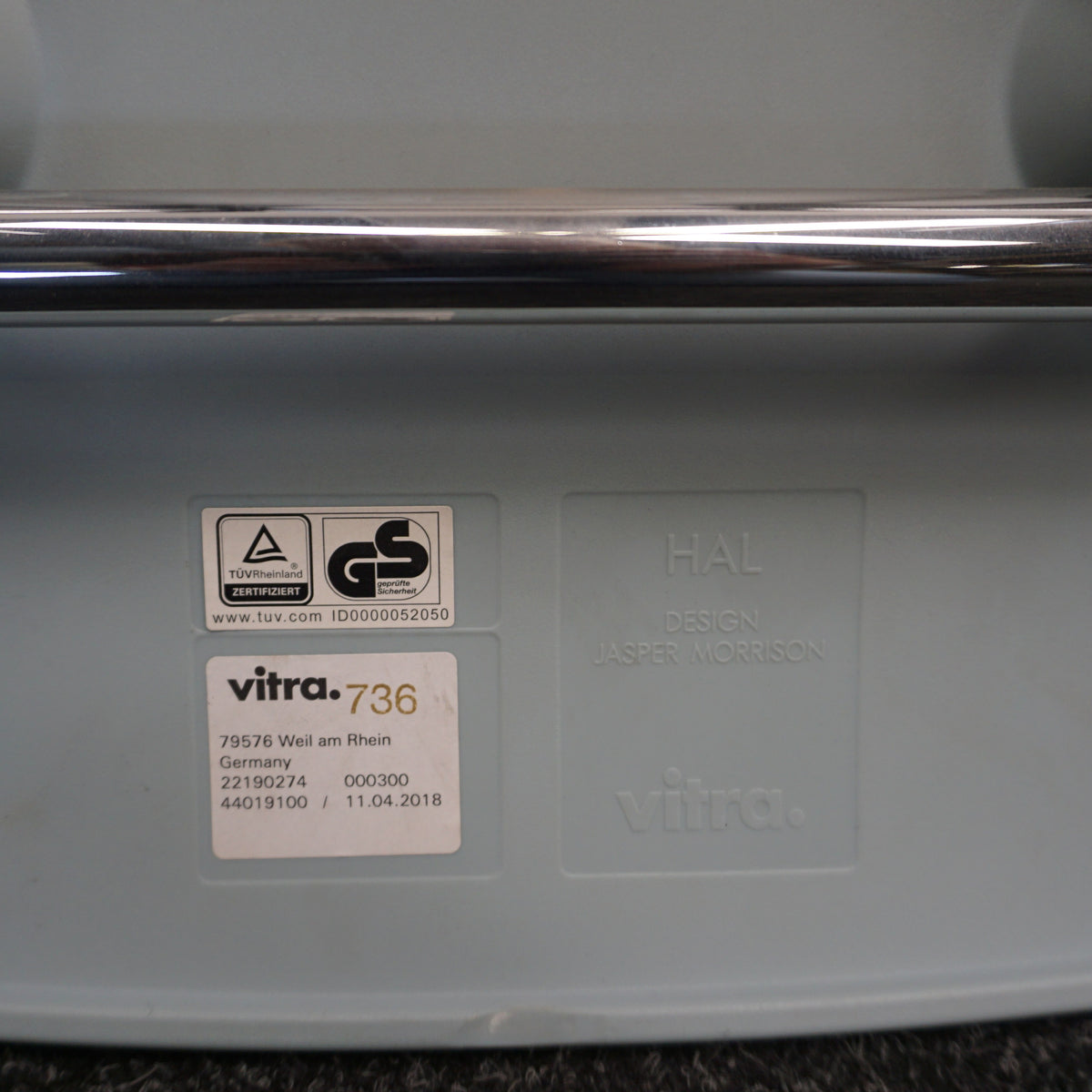 Vitra Hal Tube Design Stoel | Armchair | Ice Grey