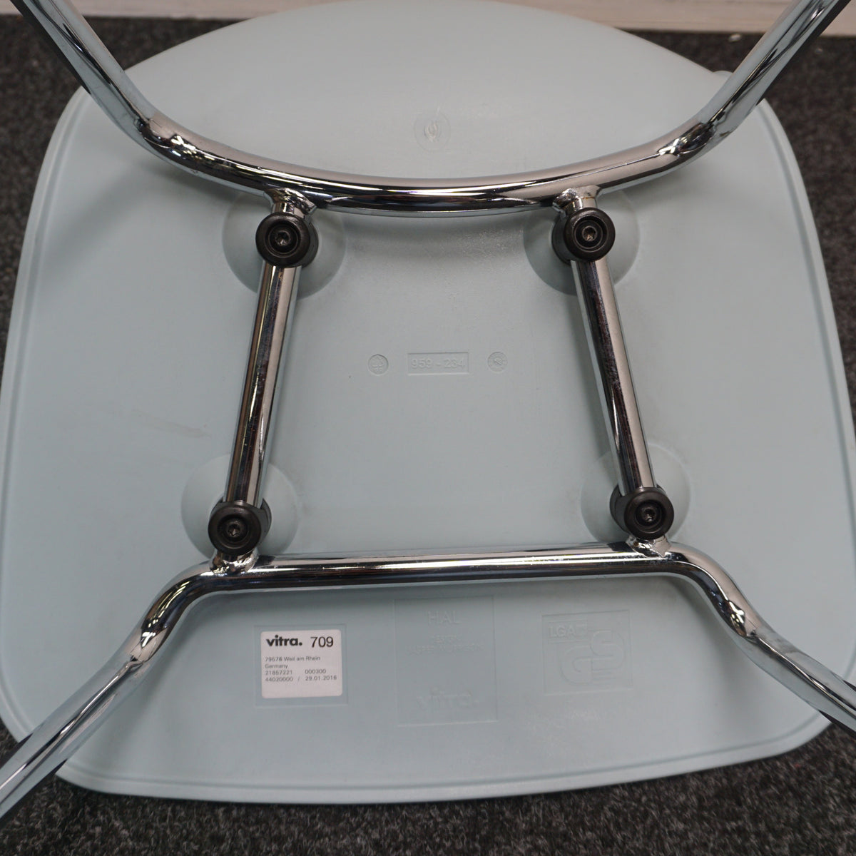 Vitra Hal Tube Design Stoel | Ice Grey