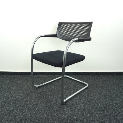 Vitra Visavis Vergaderstoel | Design Conferentiestoel | Zwart
