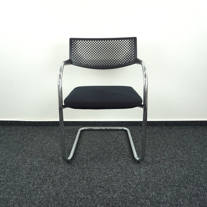 Vitra Visavis Vergaderstoel | Design Conferentiestoel | Zwart