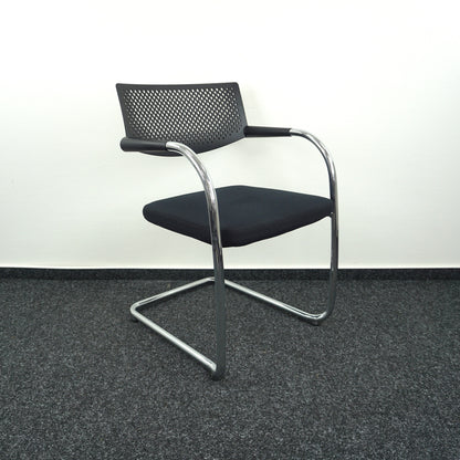 Vitra Visavis Vergaderstoel | Design Conferentiestoel | Zwart