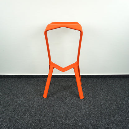 Plank Miura Design Barkruk | Oranje | Zithoogte 78 cm