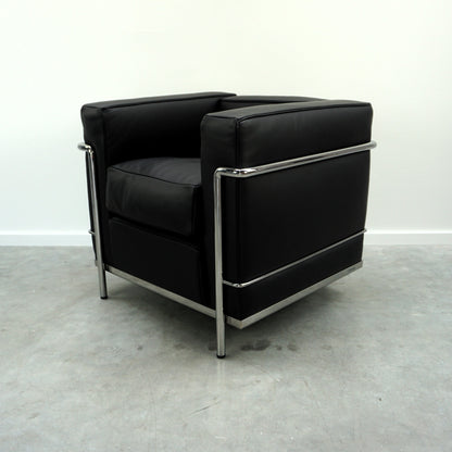 Cassina LC2 Fauteuil Grand Confort Petit Modèle | Zwart