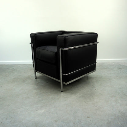 Cassina LC2 Fauteuil | Zwart Leer