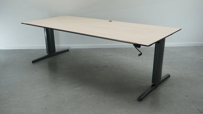 Aspa Slingerbureau | 200 x 85 cm | Ahorn | Hoogte verstelbaar 62 - 85 cm