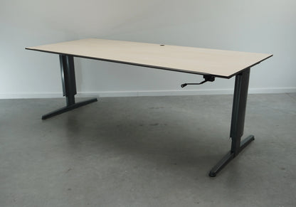 Aspa Slingerbureau | 200 x 85 cm | Ahorn | Hoogte verstelbaar 62 - 85 cm