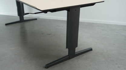Aspa Slingerbureau | 200 x 85 cm | Ahorn | Hoogte verstelbaar 62 - 85 cm
