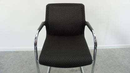 Vitra Unix Vergaderstoel | Conferentiestoel | Zwart
