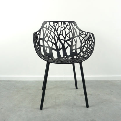 Fast Forest Design Stoel | Aluminium | Zwart