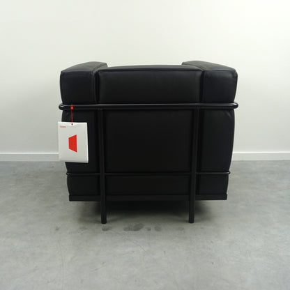 Cassina LC2 Fauteuil Grand Confort Petit Modèle | Zwart / Zwart