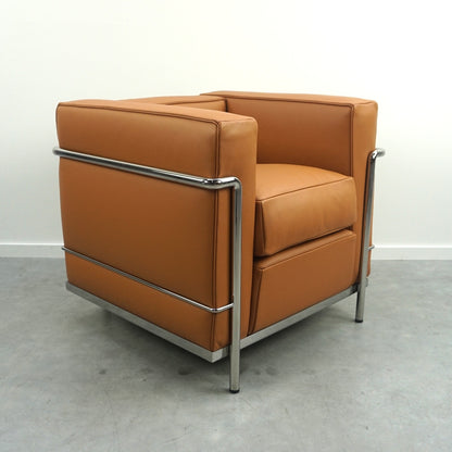 Cassina LC2 Fauteuil Grand Confort Petit Modèle | Cognac