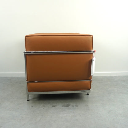 Cassina LC2 Fauteuil Grand Confort Petit Modèle | Cognac