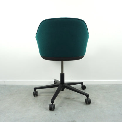 Vitra Softshell Vergaderstoel | Groen | Verrijdbaar