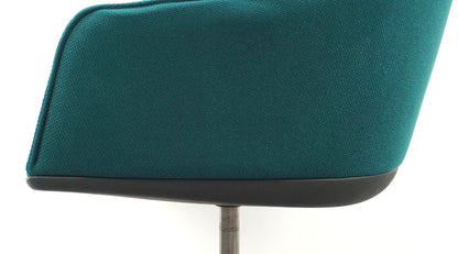 Vitra Softshell Vergaderstoel | Groen | Verrijdbaar