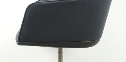 Vitra Softshell Vergaderstoel | Donkergrijs | Verrijdbaar