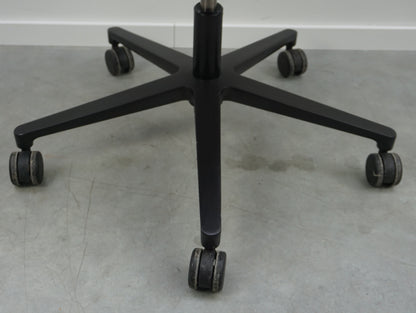 Vitra Softshell Vergaderstoel | Donkergrijs | Verrijdbaar