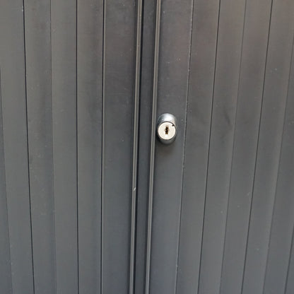 Ahrend Roldeurkast | Archiefkast | 144 x 120 x 45 cm | Zwart | Trespa Topblad