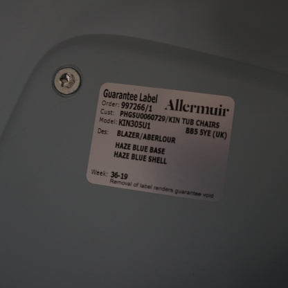 Allermuir Kin Tub Chair | Design Stoel | Blauw / Grijs
