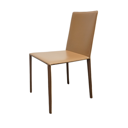 Arper Norma Design Stoel | Leer | Beige