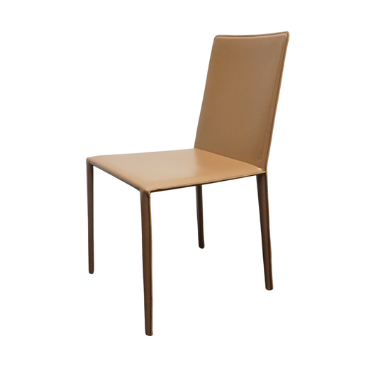 Arper Norma Design Stoel | Leer | Beige